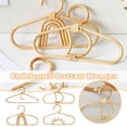 thumbnail image 2 of Rattan Hanger Kids Garments Organizer Rack Hat Hanging Hook Hooks Wall, 2 of 8