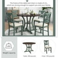 thumbnail image 4 of Harper & Bright Designs 5 Pieces Wooden Round 30" Dining Table and 4 Chair Set with Special-shaped Legs and an Exquisitely Designed Hollow Chair Back for Dining Room, 4 of 10