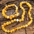 thumbnail image 3 of Amberalia Set of AmberNecklace 13" (33cm) and AmberAdjustable Bracelet 4.7"+2.3" (12cm+4cm) Genuine Baltic Amber, Lab Tested Polish Milky, 3 of 7
