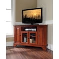 thumbnail image 1 of Crosley LaFayette 48" Corner TV Stand in Cherry, 1 of 6