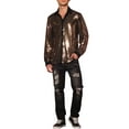 thumbnail image 2 of INSPIRE CHIC Men's Shirts Sequin Long Sleeve Button Down Sparkle Metallic Dress Shirts XL Champagne, 2 of 5