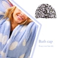 thumbnail image 3 of Wosthever Gorro de ducha, accesorios de baño, suministros multiusos para el hogar, gorros de baño de pestañas de malla elástica para mujer, cubierta de Juegos de accesorios de baño leopardo rosa Wosthever HA062079-03B, 3 of 6