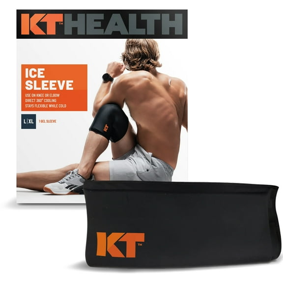 KT Health Recovery  Knee and Elbow Ice Sleeve - L/XL - Black