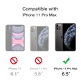 thumbnail image 5 of JETech Matte Case for iPhone 11 Pro Max 6.5-Inch, Shockproof Military Grade Drop Protection, Frosted Translucent Back Phone Cover, Anti-Fingerprint (Black), 5 of 6