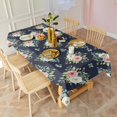 thumbnail image 3 of Pioneer Flower Floral Print Pattern Rectangle Tablecloth 60"x102", Waterproof Polyester Table Cloth, Wipeable Spillproof for Dining Camping Indoor Outdoor, 3 of 6
