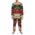thumbnail image 3 of Sikiie Christmas Vintage Red Truck Mens Pajama Set, Soft Warm Long Sleeve Sleepwear, Cozy Button-Down Pjs for Men-Large, 3 of 7