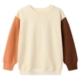 thumbnail image 5 of FAIOROI Boys Color Block Crew Neck Sweatshirt Long Sleeve Pullover for School Kids 11-12T, 5 of 6