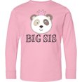 thumbnail image 3 of Inktastic Big Sis Panda Sister Announcement Long Sleeve Youth T-Shirt, 3 of 5