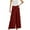Red, variant on qolati Women's Wide Leg Pants High Waisted Long Lounge Pants Elastic Waist Casual Comfy Flowy Beach Trousers