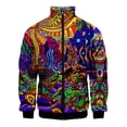 thumbnail image 4 of Chaqueta informal con cremallera para hombre y mujer, ropa de primavera y otoño, con estampado lavado, camisetas de manga larga, chaquetas cómodas hawaianas, abrigos para hombre, 4 of 4