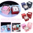 thumbnail image 2 of Clearance Now! Rotating Soap Flower Rose Creative Rotation Rose Jewelry Gift Box Packaging G9 U8I9, 2 of 8