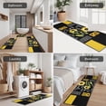 thumbnail image 5 of Black Sunflower Sunshine Pattern Kitchen Rugs Sets Of 3,Kitchen Runner Rugs Non Skid Washable,Decorative Kitchen Floor Mats for Kitchen,Sink,Laundry,17"x30"+ 17"x47" + 17"x59", 5 of 6