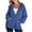 Blue, variant on Womens Sweater Zipper M Long Fashion Top Women's Sweatshirts Pullover Hoodie Womens Zippe Sweatshirt Women's Casual Hoodies And Sweatshirts Long Sleeve Split Hem Pullover For Daily Wear Red XL