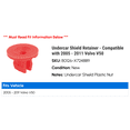 thumbnail image 2 of Undercar Shield Retainer - Compatible with 2005 - 2011 Volvo V50 2006 2007 2008 2009 2010, 2 of 2