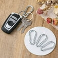 thumbnail image 5 of LOVEVER 4PCs Carabiner Clip Spring Snap Hook  Stainless Carbineers Keychain Clip  Heavy Duty Locking Carabiner  Snap Hook for Gym Equipment  Outdoor Shade Sails  Dog Leash  Yoga  Camping, 5 of 5