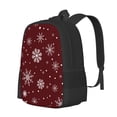 thumbnail image 1 of Fotbe Romantic white snowflakes Pattern Student Backpack –School backpack Large Capacity Durable and Ergonomic Backpack with Laptop Compartment and Multiple Pockets, 1 of 6