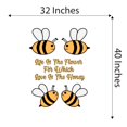 thumbnail image 4 of Danish Pastel Wall Decal Cute Pairs of Bees in Doodle Style Bedroom Wall Decal for Girls Quotes and Sayings Cute Themed Room Décor - Size: 32 In x 40 In, 4 of 5