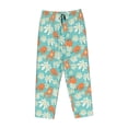 thumbnail image 4 of Naloa Cute Sloth on Floral Tree Print Women’s Ultra-Soft Comfy Pajama Lounge Pants with Pockets & Drawstring, 4 of 8