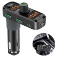 thumbnail image 1 of Bluetooth Fm Transmitter For Car,bluetooth 5.0 Car Adapter Wireless Radio Car Receiver Adapter Kit, Hands-free Calling, Mp3 Music Player Car Charger W, 1 of 4