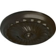 thumbnail image 3 of Ekena Millwork 12 1/4"OD x 2 1/4"P Flower Spiral Ceiling Medallion (Fits Canopies up to 2"), Hand-Painted Stone Hearth, 3 of 8