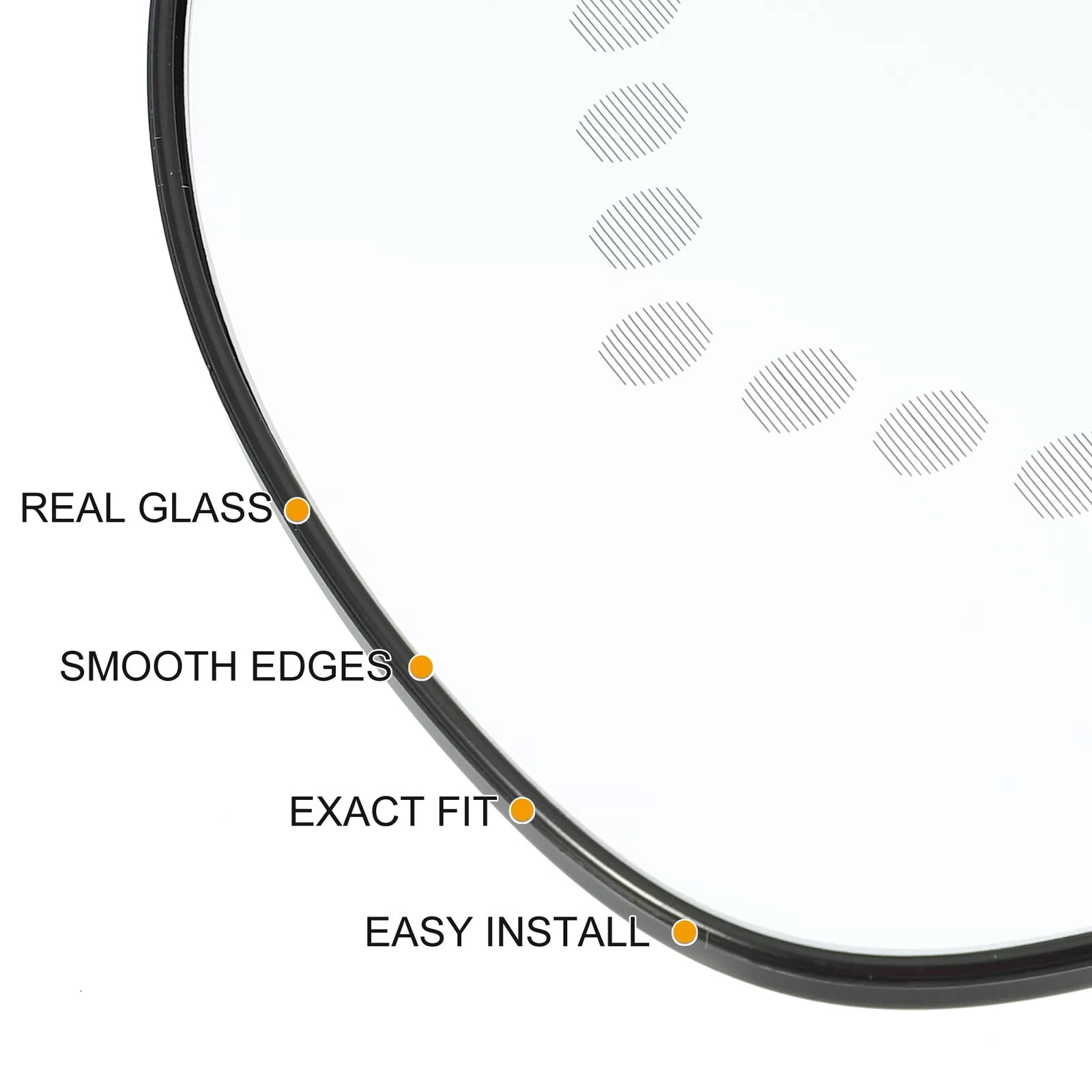 Left Driver Side Mirror Glass Replacement for 07-14 Chevy Silverado Suburban Tahoe Avalanche GMC Sierra Yukon XL Cadillac Escalade Rearview Side Heated Mirror with signal light Replace GM1325138