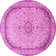 thumbnail image 1 of Ahgly Company Indoor Round Medallion Pink Traditional Area Rugs, 6' Round, 1 of 4