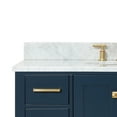 thumbnail image 6 of Ariel Cambridge 43 In. Single Oval Sink Vanity With Carrara White Marble 0.75 In Countertop In Midnight Blue, 6 of 10