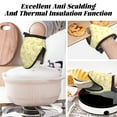 thumbnail image 3 of Cute Banana No.1102 Oven Mitts Heat Resistant - Soft Lining Silicone Mini Oven Mitts with HangingLoop, Kitchen Oven Gloves Heat Resistant 500℉ for Cooking Baking Microwave, 3 of 7