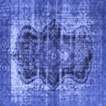 thumbnail image 1 of Ahgly Company Machine Washable Indoor Square Persian Blue Bohemian Area Rugs, 6' Square, 1 of 4