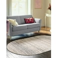 thumbnail image 5 of Unique Loom Oasis Collection Area Rug - Calm (8' x 10' Oval Cream/Ivory), 5 of 7