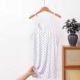 thumbnail image 2 of Soft Undershirts for Women Polk Dot Tank Tops Trendy Racerback Top Breathable Casual Everyday Summer Camisole White 2XL, 2 of 5
