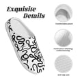 thumbnail image 5 of Rateoe Hand Drawn Snake Print Women's Men's Cotton Knit Slippers Lightweight Memory Foam Indoor House Shoes with Anti-Skid Sole-37/38, 5 of 7