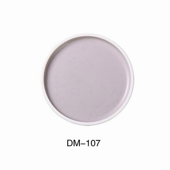 7 x 0.75 in. Denmark Porcelain Plate with Upright Rim, Matte Glaze - Pack of 36