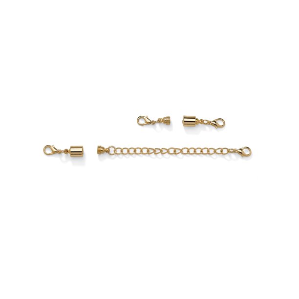 Clasp and Chain Extender Set in Yellow Gold Tone