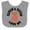 Heather and White, variant on Inktastic Mamaw and Papaw Love Me Grandchild Bear Girls Baby Bib