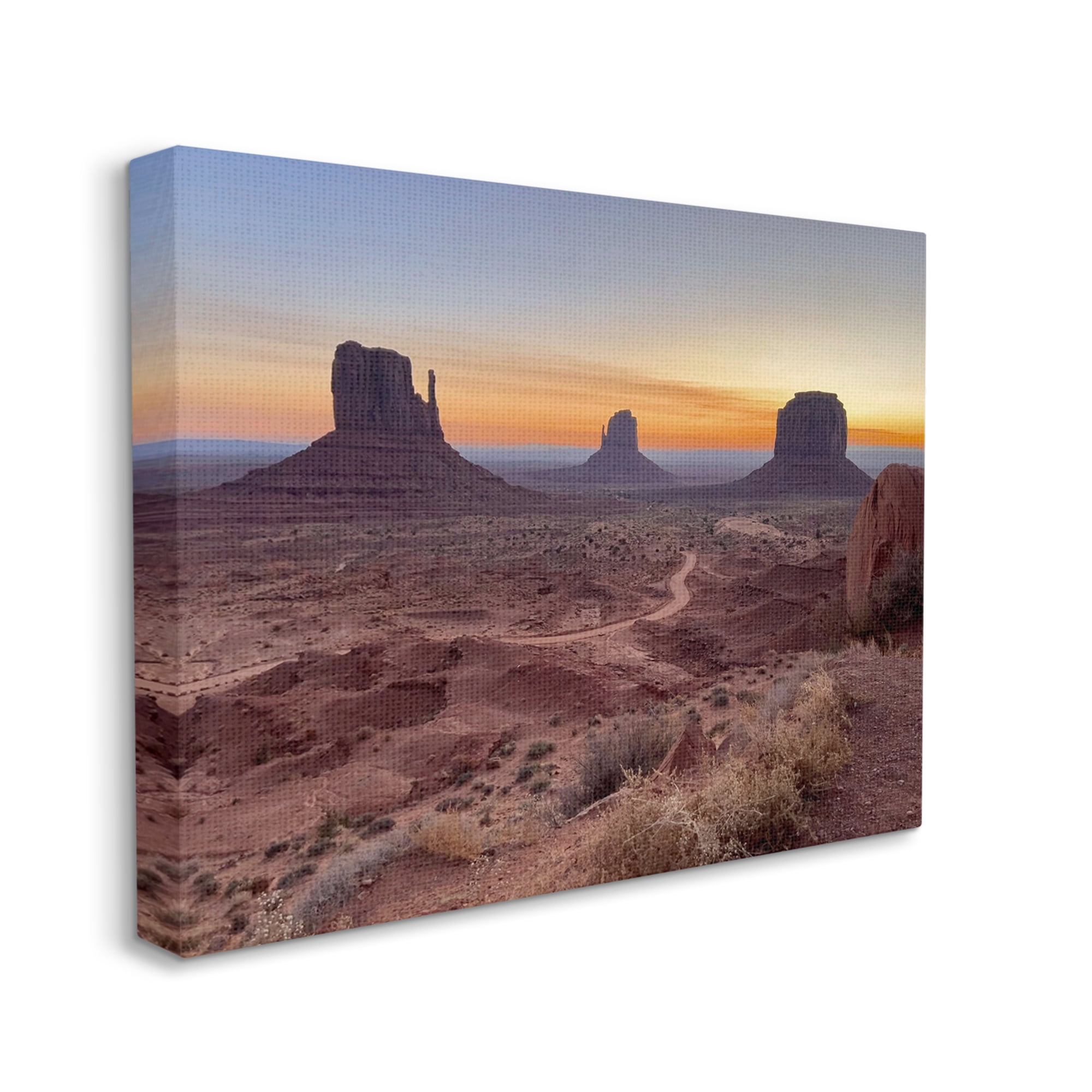 Stupell Industries Canyon Buttes Landscape Landscape Photography Gallery Wrapped Canvas Art Print Wall Art, 48 x 36