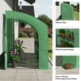 thumbnail image 4 of Home-Complete 10ft x 5ft x 7ft Lean To Greenhouse with 6 Shelves, Green, 4 of 10