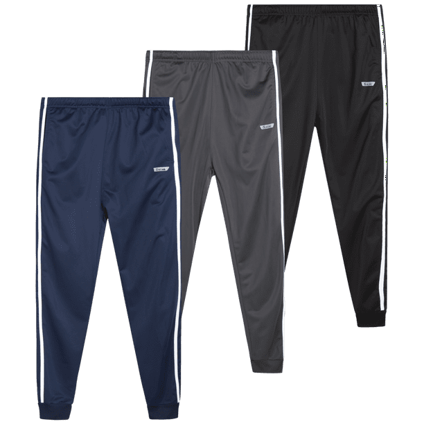 iXtreme Men's Sweatpants - 3 Pack Lightweight Active Tricot Jogger ...