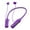 Purple, variant on Hwkond Bluetooth Earbuds Hanging Neck Bluetooth Earphones With Live RGB Dazzling Lights, LED Digital Display, Ultra Long Standby Sports Earphones 25% Off Promotion