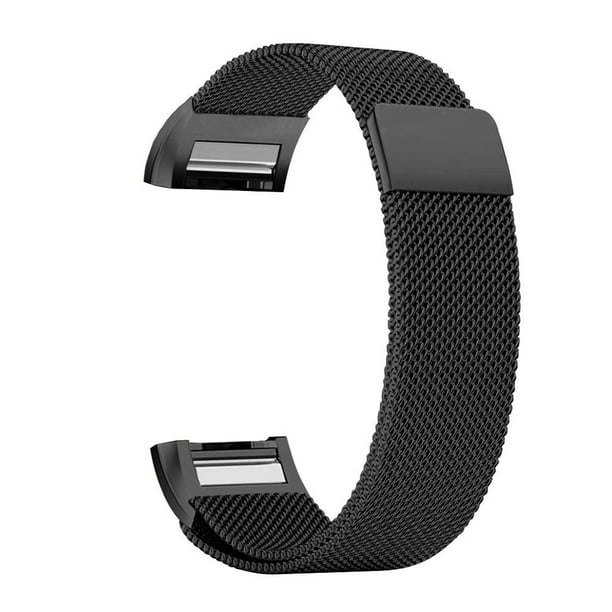 iGK Fitbit Charge 2 Bands Replacement Accessories Milanese Loop Stainless Metal Bracelet with Unique Lock for Fitbit Charge 2 (Black, Small) - Walmart.com