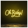 thumbnail image 1 of Letrero De Neón "Oh Baby" Para Decoración Baby Shower, Fiesta, Sala Juegos, Dormitorio, Bar, Estar, Cumpleaños, Pared 45cm, 1 of 2