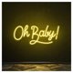 thumbnail image 1 of Letrero De Neón "Oh Baby" Para Decoración Baby Shower, Fiesta, Sala Juegos, Dormitorio, Bar, Estar, Cumpleaños, Pared 45cm, 1 of 2