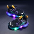 thumbnail image 7 of CAICJ98 Boys' Sneakers Kid Shoes with LED Walking Shoes Casual Light Up Toddler Boy Shoes Purple,9(Toddler/Little Kid/Big Kid), 7 of 7