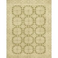 thumbnail image 1 of Ahgly Company Machine Washable Indoor Rectangle Abstract Brown Gold Area Rugs, 2' x 5', 1 of 7