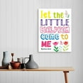 thumbnail image 4 of Bible Verse Canvas Wall Art for kids,Let The Little Children Come to Me Canvas Painting Wall Decor for Kids,Christian Religious Canvas Wall Art For Kids Nursery/Classroom/Bedroom Wall Decor 12" x 15", 4 of 6