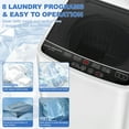 thumbnail image 6 of BackID Portable Full Automatic Washing Machine,1.3 Cu. Ft Washer and Spinner Combo with 8 Cycles, Large Capacity Compact Laundry Washer Spin Dryer for Apartment RV Dorm, 6 of 7