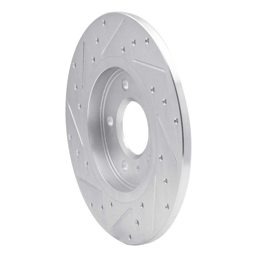 Dynamic Friction Company 631-52025R DFC Brake Rotor - Drilled And Slotted - Silver