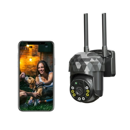 

Security Camera for Outdoor With Floodlight 2MP WiFi Cameras For Home Security Digital Surveillance Camera Night Vision Motion Detection IP66 Waterproof