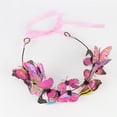 thumbnail image 6 of Women's 3D Butterfly Hair Clip Headband, Adjustable Elegant Party Hair Accessory, Glamorous Headpiece for Evening Events, Prom, and Special Occasions-Hot Pink, 6 of 7