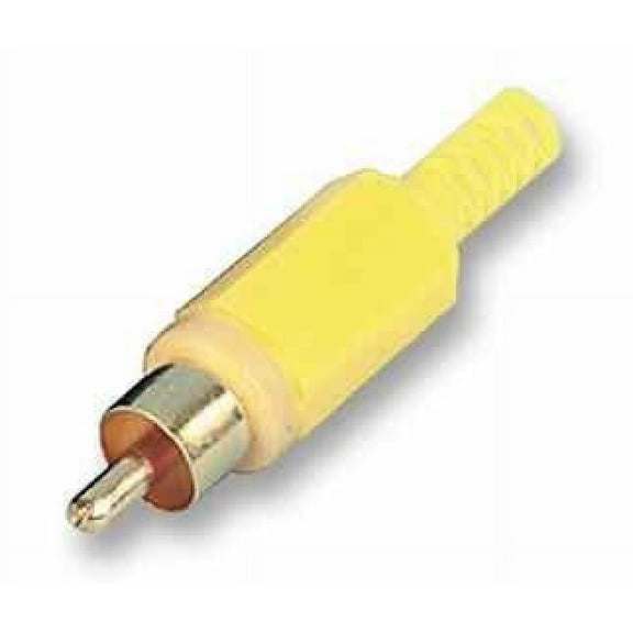PRO SIGNAL - Plug, Phono, Gold / Yellow, 10 Pack